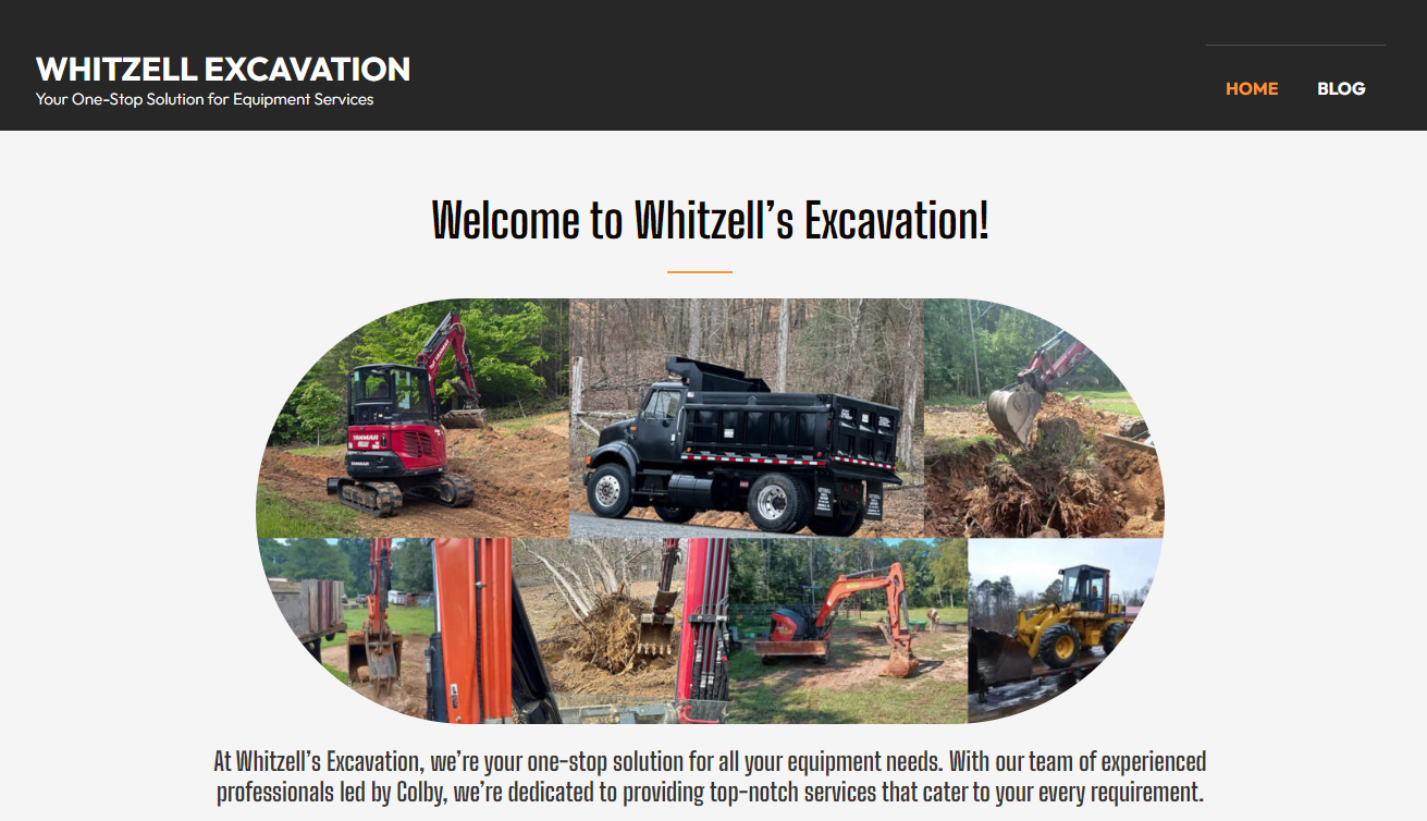 Amplifying Success: QuickFlash Designs Unveils Whitzell Excavation’s New Website